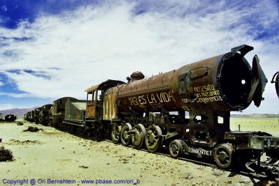 The Train Cemetery  ,Uyuni , Bolivia , 2001