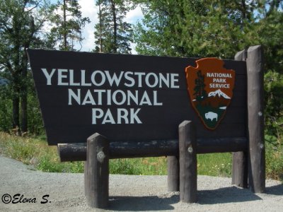 Entrance of the Yellowstone National Park