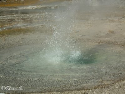 Small geyser in action