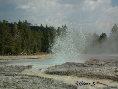 Small geyser in action