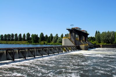 Weir over River Maas