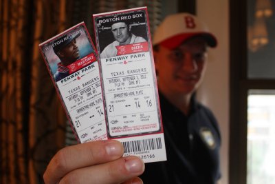 Tickets to the Game, RTed Sox v. Texas Rangers, 3 September 2011