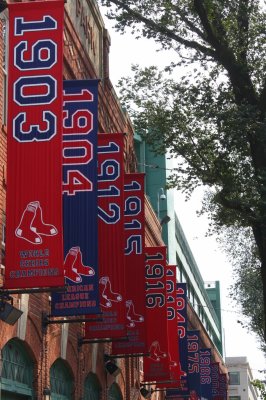 Pennants & Banners on Yawkey Way, 3 September 2011