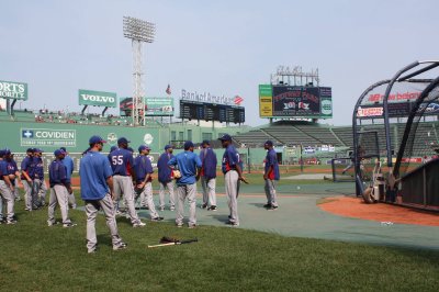 Rangers Warming Up, 3 September 2011