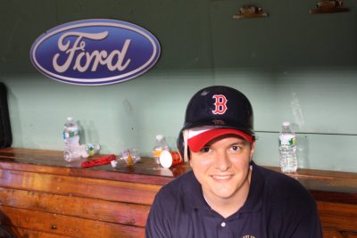 Me in a Batting Helmet ... but whose? 3 September 2011