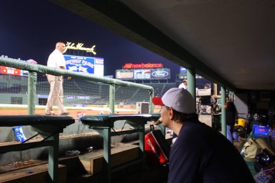 Me Hanging Out in the Dugout, 3 September 2011