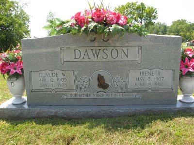Claude W.    
b. April 12, 1909  
d. Jan 1, 1978  

Irene R
b. May 3, 1907
d. June 15, 1992


Our Father Which Art In Heaven