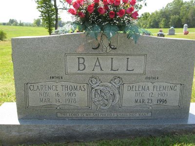 Clarence Thomas
NOv 16, 1905
Mar 14, 1978

Delema Fleming
Dec 12, 1909
Mar 23, 1996

Married Oct 23, 1932

The Lord is My Shepherd I Shall Not Want