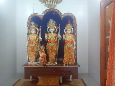 Sri Rama, Seetha, LakshmaNA and Hanumanji