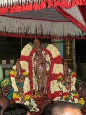  Perumal Kovil Brahmothsavam - Sri Perarulalan @ Vetti Ver Chapparam & Dwaja Avarohanam