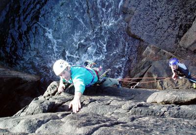 Reiff coastal cliff climbing Steve Wells
