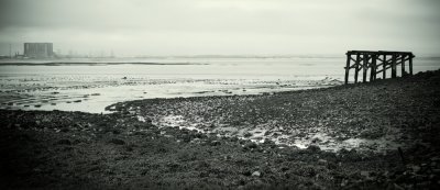 Low tide at the River Tees estuary
