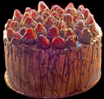 Chocolate Covered Strawberry Cake
