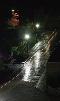 Night Bike Ride in the Rain