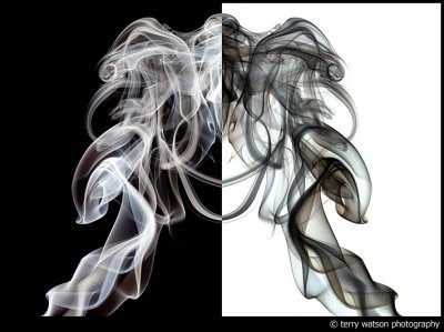 Smoke in Black and White