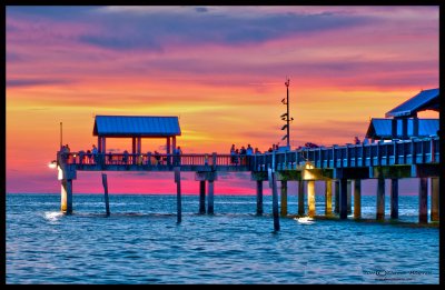 Sunset at Pier 60 - in HDR