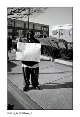 My Message (Believe it or not, he is standing in the hood!)