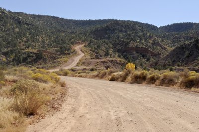 Gooseberry Mesa road