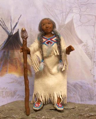 OLD EAGLE WOMAN  (SOLD)