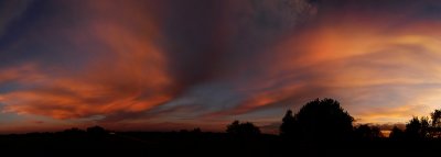 Sunset Colors in the East (Pano)