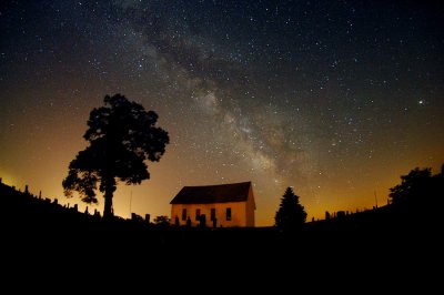 Milky Way & Old Brick Church (Retake)