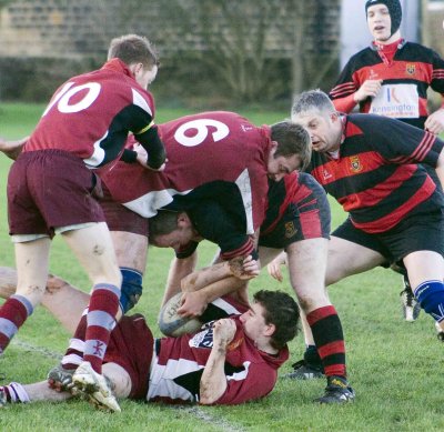 Mods' 2nds bash Burley 2nds 44-12 in 2008 opener at Cookridge Lane.