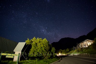 Mt Cook Chalet night view
