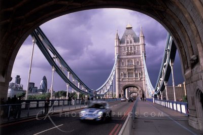 Mini on Tower Bridge,
