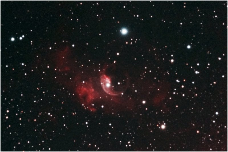 The Bubble nebula, NGC7635, in Cassiopeia