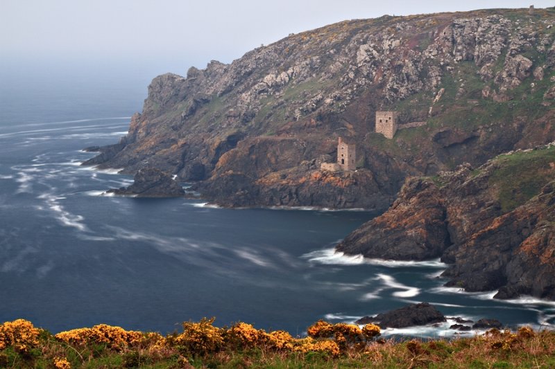 The dramatically located Crowns tin mine, closed in 1914