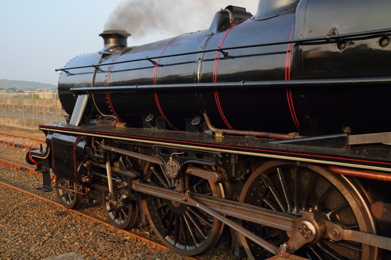 Steam engine at Penzance, 29 April 2011