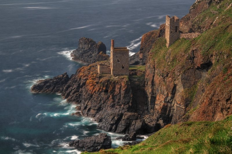 The old Crowns tin mine, Botallack
