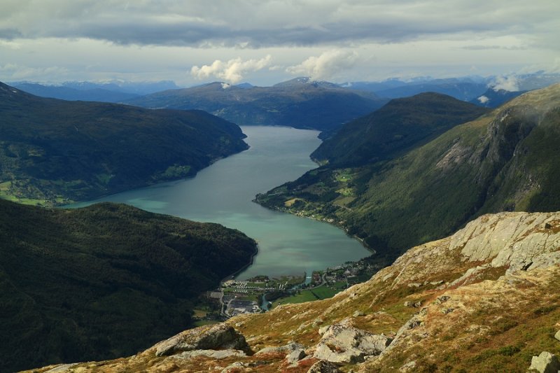 Loen & Nordfjord from Vesleskala (1240m)
