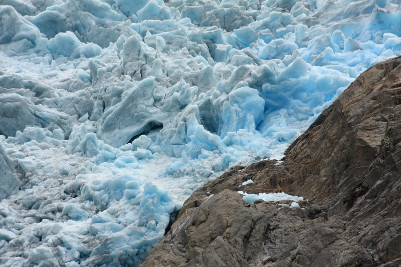 Ice & rock abstract - Briksdal glacier