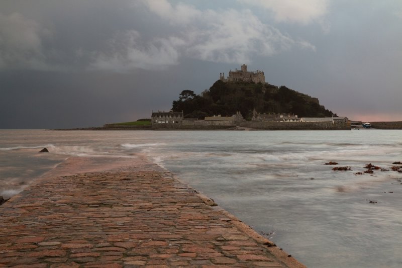 Incoming tide, St Michael's Mount causeway