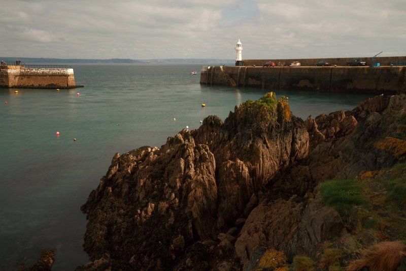 Mevagissey harbour entrance