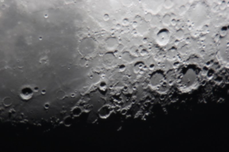 Moon - incl. craters Bullialdus & Tycho, and the 'Straight Wall'