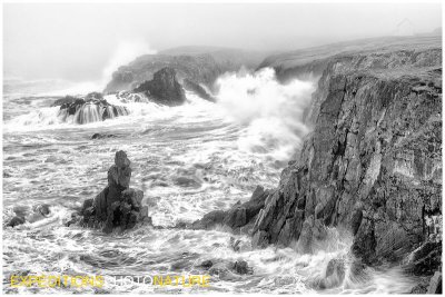 La mer se déchaîne à Elliston, Terre Neuve