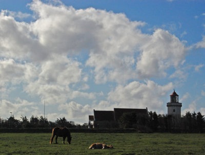 Hanstholm church and lighthouse
