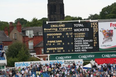 England Pakistan Cricket. Headingley Test match, Leeds. August 2006.