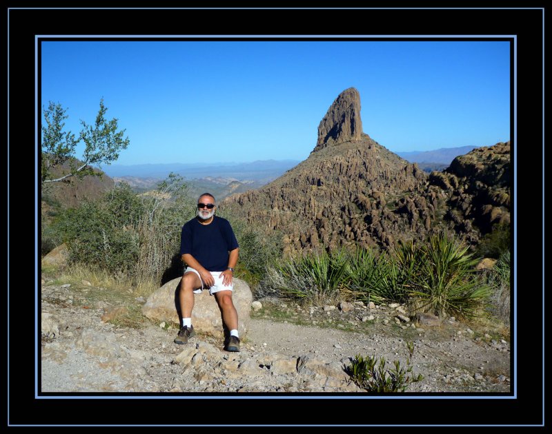 Kim near Weavers Needle