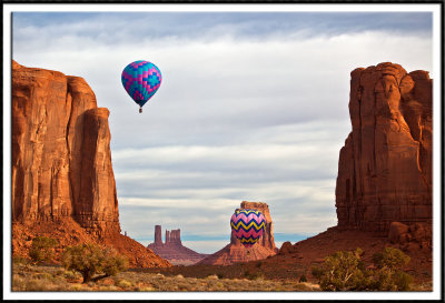 Hot Air Balloons in the North Window
