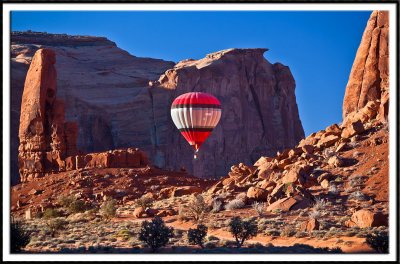 Hot  Air Balloon at Monument Valley