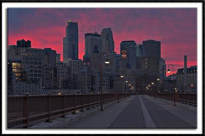 Sunset Over Minneapolis I