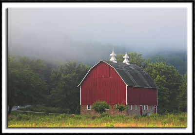 Fog Lifting in Bluff Country