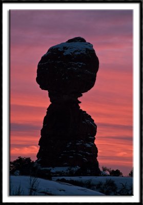 Balanced Rock at Sunset