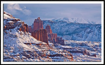 Snowy Fisher Towers