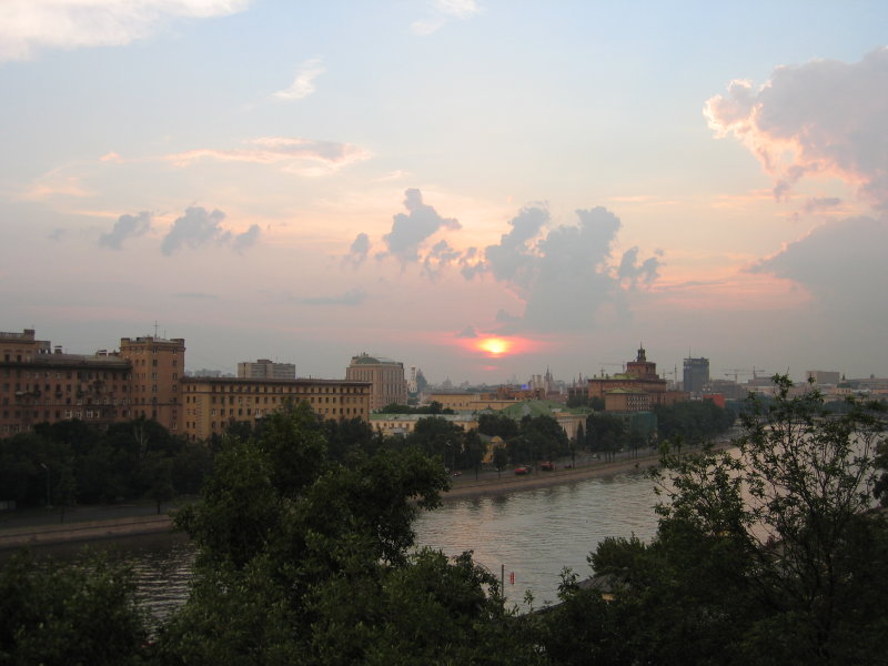 July Sunset on Moscow River