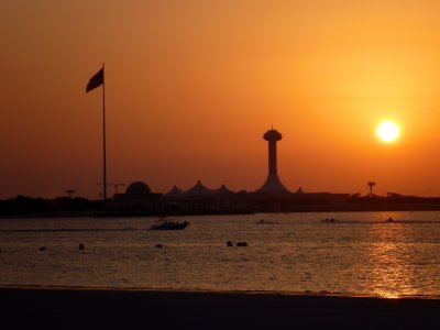 Sunset along the Arabian Gulf