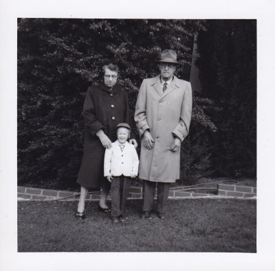 Grandma & Grandpa come to visit 1956